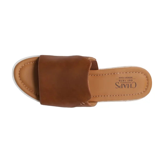 Chaps Women's Sandal, Tan